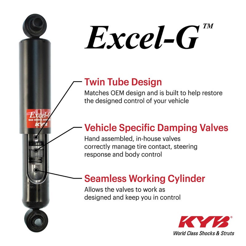 KYB 349185 Excel-G Gas Shock, Black - Image 5